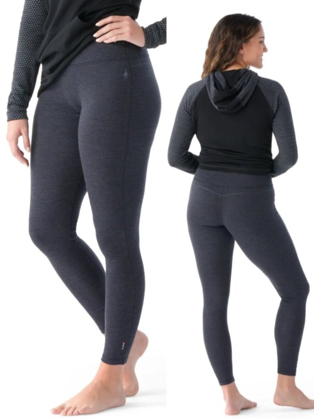 Smartwool Dark Gray 100% Merino Wool 250 Thermal Leggings